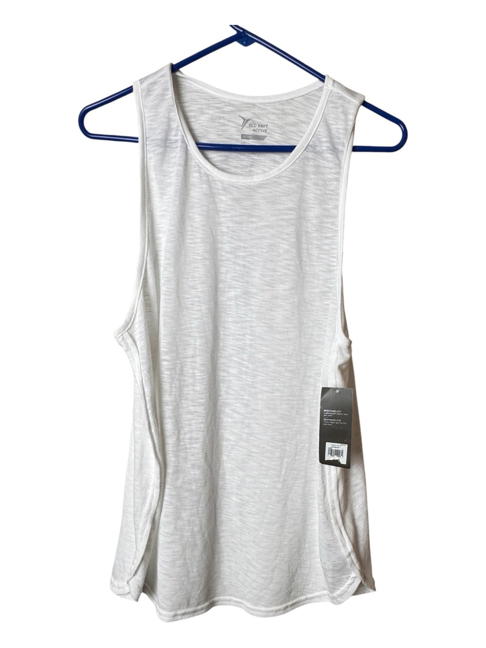 Old Navy Dry-Wick Active White Women's Workout Sporty Tank Size Large